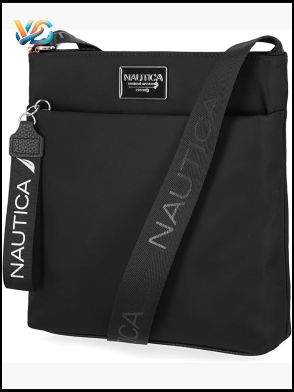 Nylon Crossbody Bag with Adjustable Strap, Perfect for Travel & Everyday